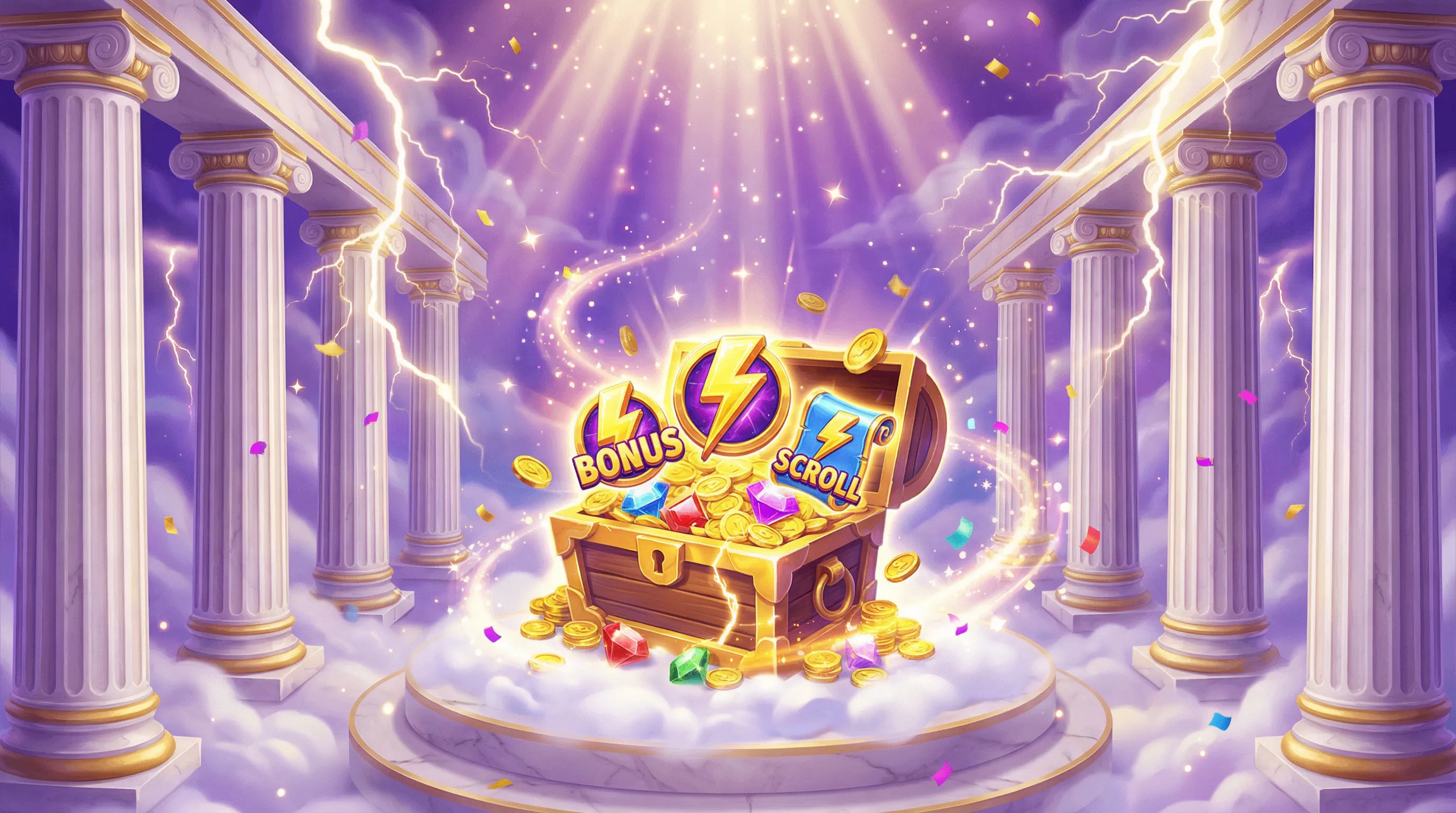 Promoções e bônus do cassino com baú de tesouros